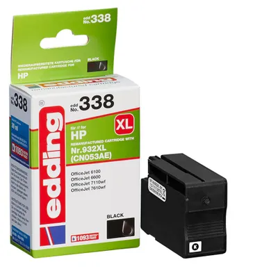 Immagine prodotto di L'inchiostro EDDING sostituisce HP 932, 932XL compatibile nero EDD-338 18-338 (18-338)