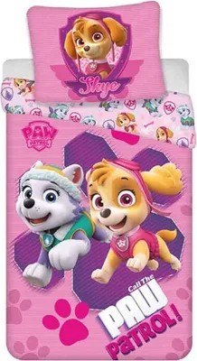 Produktbild von Paw Patrol Skye Everest Kinder Bettwäsche Set 135/140x200 65x65 Mädchen