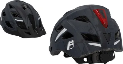 Produktbild von Fischer Fahrrad Fahrradhelm Urban Plus Brooklyn, L/XL (58-61 cm), Anthrazit, Polycarbonat EPS, Reflexstreifen, integriertes Rücklicht, Ratschenverschluss, verstellbares Innenring-System, herausnehmbare Pads