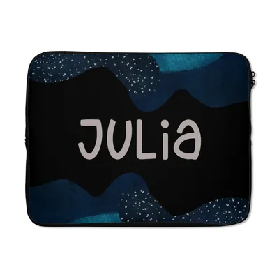 Produktbild von MuchoWow® Laptop Hülle 17 Zoll Laptoptasche Julia - Pastell - Mädchen - Zipper - Schutzabdeckung