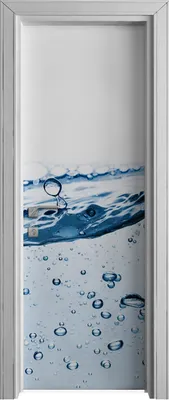 Produktbild von Tür Selbstklebende 70x210 cm Türfolie Türtapete Klebefolie - Spritzen Wasser