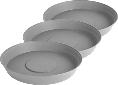 Produktbild von Garronda Blumentopf Untersetzer GD-0023 (3 Stück Grau, ⌀ 34cm H 5cm)