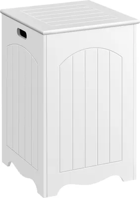 Produktbild von Yaheetech Wäschekorb mit Deckel, 96L Wäschesammler, Wäschesortierer, Wäschebox, Wäschetonne, Holz