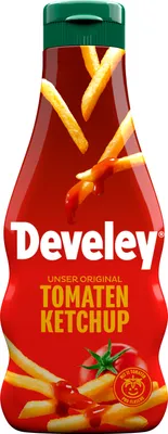 Produktbild von Develey Unser Original Tomaten Ketchup in der Plastikflasche 250ml