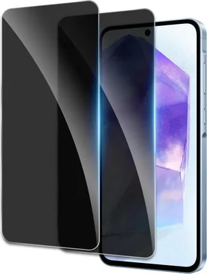 Obrázok produktu pre 2 balenia Samsung Galaxy A55/A35 filter súkromia 9H proti špionáži z pancierového skla krištáľovo čistý