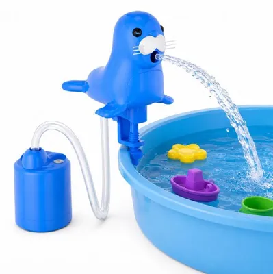 Produktbild von USB Akku Wasserpumpe für Kinder Wasserspieltisch, 360° flexibler Sprühschlauch, leise, wiederaufladbar, für Garten, Sand- und Wassertisch