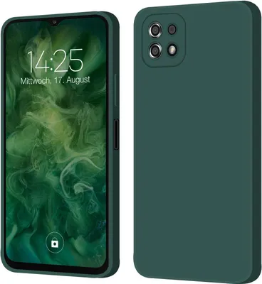 Produktbild von Hülle für Samsung Galaxy A22 5G Case Cover Bumper Silikon Softgrip Schutzhülle Farbe: Grün