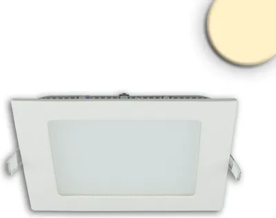 Produktbild von ISOLED 115460 LED Downlight, 9W, eckig, ultraflach, blendungsreduziert, weiß, warmweiß, dimmbar CRI90