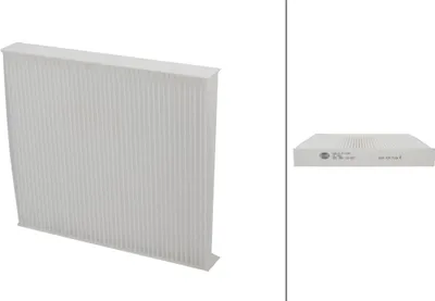 Produktbild von Innenraumfilter Pollenfilter 222 x 197 mm HELLA für u.a. HONDA CIVIC