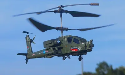 Produktbild von RC Hubschrauber AH-64 APACHE ferngesteuerter US Army Helikopter Gyro Licht LED