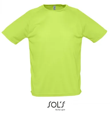 Image de SOLs 11939 | T-shirt de sport raglan pour homme - Couleur : Apple Green - Taille : M