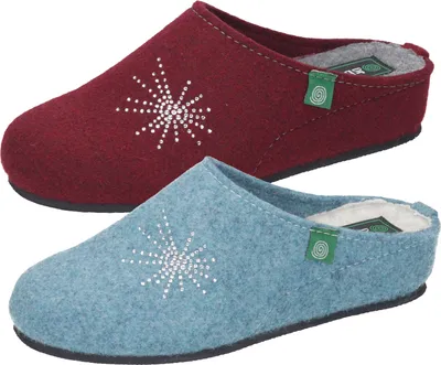 Produktbild von Dr. Brinkmann Damen Pantoffeln Keilabsatz Hausschuhe 330002, Größe:40 EU, Farbe:Blau