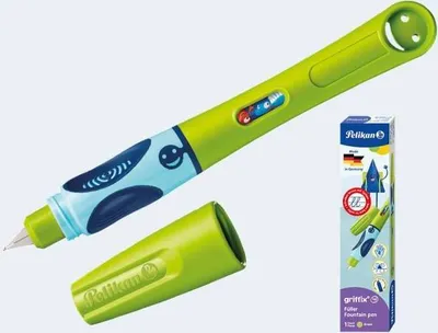 Penna Sferografica Pelikan Griffix - Impugnatura Ergonomica, Inchiostro Blu Cancellabile