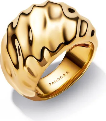 Produktbild von Welliger Statement Ring für Damen, IP Gold von PANDORA Essence
