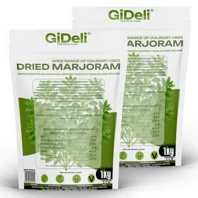 Obrázok produktu pre Majorán, sušené listy, 2 kg. Intenzívna korenina, vhodná do mäsa a polievok. GiDeli