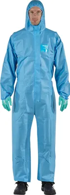 Produktbild von Ansell AlphaTec 1500 Model 111, Einweg-Schutzanzug mit Kapuze, Chemikalienschutz
