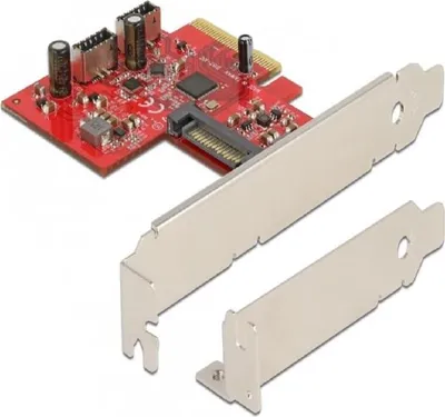 Obrázok produktu pre DELOCK PCI Express x4 Karte zu 2x intern USB 10Gbps TypE key