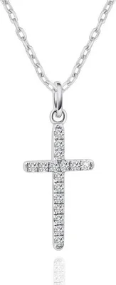 Produktbild von Kreuzkette Silber 925 mit Zirkonia