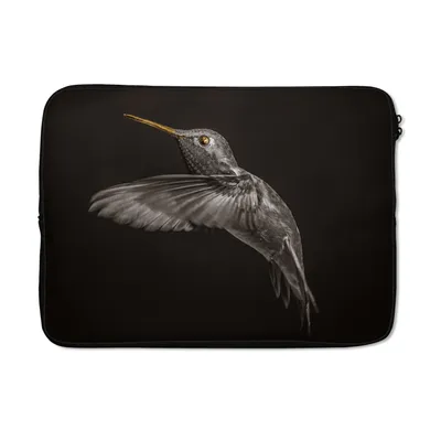Produktbild von MuchoWow® Laptop Hülle 14 ZollVogel - Schwarz und Gold Laptoptasche - Laptoptasche - Stoßsicher - Schutzhaube