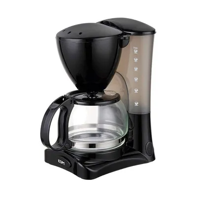 Obrázek produktu pro Kávovar na překapávanou kávu EDM 07653 Black 550 W 6 šálků 0,6 l