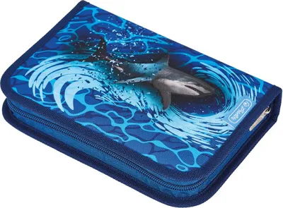Produktbild von Herlitz Blue Shark, 31 Stück(e), Blau, Grau, Polyester, Abbildung, 205 mm, 38 mm
