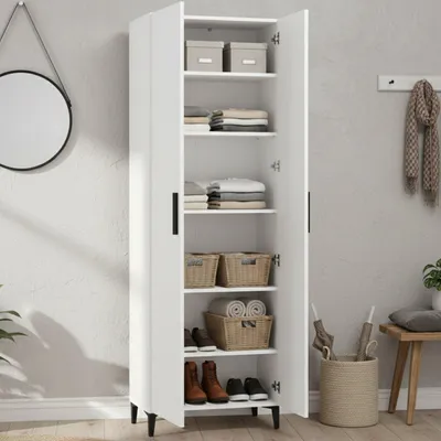 Produktbild von Ciminna - Schuhregal, 68x35x195h cm Weiß, 5 Einlegeböden