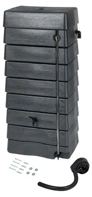 Productafbeelding van Regenton tank kunststof antraciet 276 liter h135 x 60 x 40 cm Nature