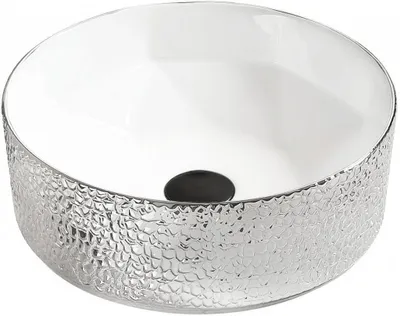 Zdjęcie produktu dla Mexen Clarisa umywalka nablatowa 41 x 41 cm, biała/srebrna - 22074154