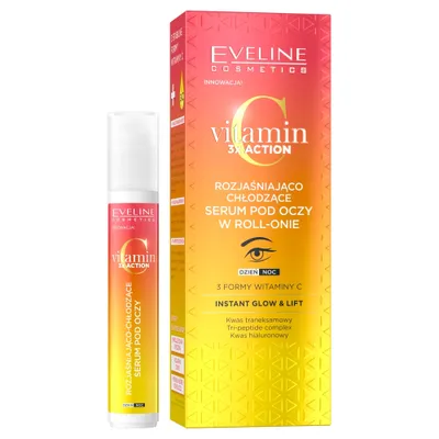 Produktbild von Eveline Cosmetics Vitamin C 3x Action – feuchtigkeitsspendende, strahlende Augencreme