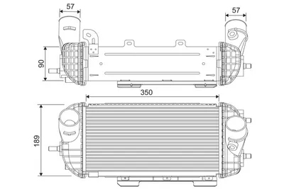 Produktbild von VALEO 818538 Ladeluftkühler LLK für HYUNDAI Tucson (TL, TLE) Turbo Intercooler