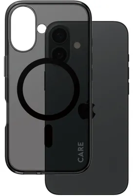 Produktbild von PanzerGlass CARE Flagship Smokey iPhone 16 schwarz
