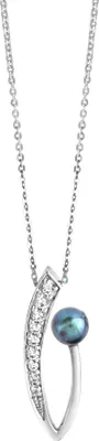Produktbild von Zeeme Pearls Halskette 925/- Sterling Silber 42/45cm weiß Zirkonia weiß 500245418-1