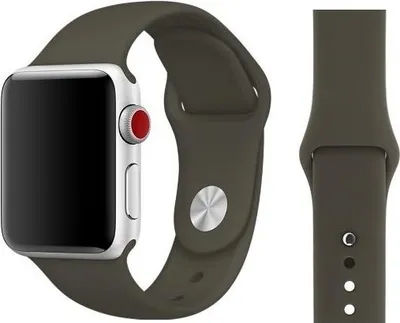 Produktbild von Original Apple Sport Armband S/M 38/40/41mm MQUL2ZM/A Dark Olive