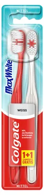 Produktbild von Colgate Zahnbürste Max White, Mittel, 2 Stück