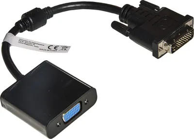 Zdjęcie produktu dla LINK LKADAT121, 0,2 m, VGA (D-Sub), DVI-D, Męska, Żeńska, Czarny