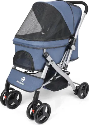 Obrázek produktu pro Vozík pro psy, nosnost 36 kg, ekologický design, modrý