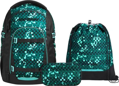 Produktbild von Coocazoo, Schulrucksack-Set MATE Pixel Blox 3-teilig