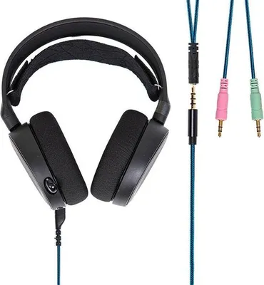 Immagine prodotto di Cavo audio per cuffie con adattatore a Y, nero, 3,5 mm