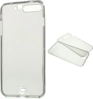 Produktbild von Crystal Case Hülle für Apple iPhone 8 Plus Grau Rahmen Full Body