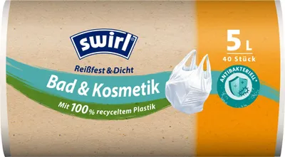 Produktbild von Swirl Tragegriff Müllbeutel 5L ( 40 stk./ Rolle )