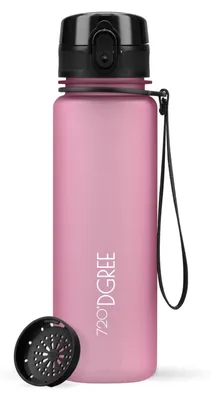 Produktbild von 720°DGREE Trinkflasche uberBottle softTouch mit Sieb rose 0,5l