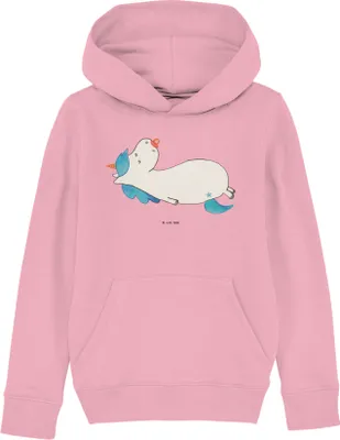 Produktbild von Mr. & Mrs. Panda Kinderpullover Einhorn Schnuller 12-14 Jahre (152/164) - Baumwolle Pink - Geschenk, Geburtstag, Mama, Kapuzenpullover, Hoody, Geburt, Sweater, Kapuzenpulli
