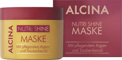 Produktbild von ALCINA Nutri Shine, 200 ml, Nährend, Glanz, Glättend, Behälter, Aqua, Cetyl Alcohol, Glycerin, Cetearyl Alcohol, Squalane, Behentrimonium Chloride, Panthenol,..., Auf das gewaschene und handtuchtrockene Haar auftragen. In die Haarlängen und -spitzen..., 1 Stück(e)