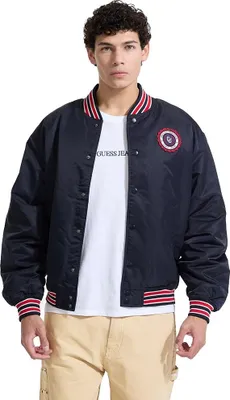 Produktbild von Guess Jeans Varsity Embro Patch Jacke Blau Xs Herren Blau Xs