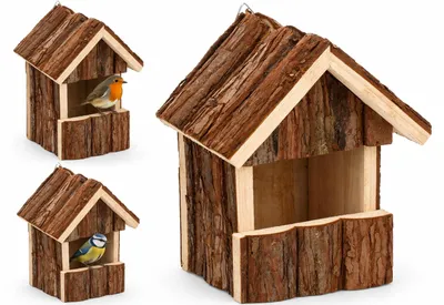 Productafbeelding van Nestkastje vangecertificeerd Hout 15,5x13x20CM