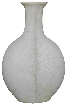 Keramik-Vase Rustik-Weiß, 23 x 29 x 46 cm