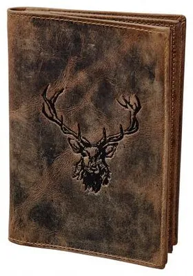 Obrázok produktu pre Green Burry Vintage obal na doklady, 4-dielny, koža „Royal Stag“ (hnedá)