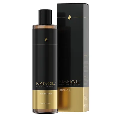 Image de Shampooing Micellaire à la Kératine Nanoil 300ml - Soin Réparateur et Purifiant, Traitement Fortifiant