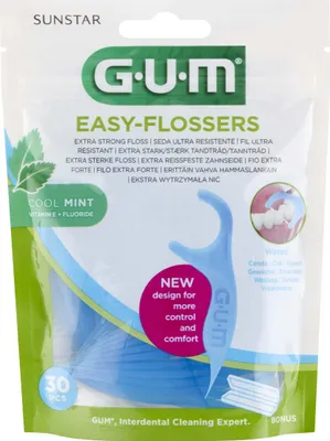Produktbild von Sunstar GUM Easy-Flossers Zahnseide, 30 Stück