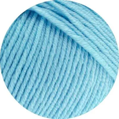Obrázok produktu pre Lana Grossa Cool Wool Big 50 g ľahko udržiavateľná pletacia priadza z veľmi jemnej merino vlny 120 m farba 946 - nebesky modrá